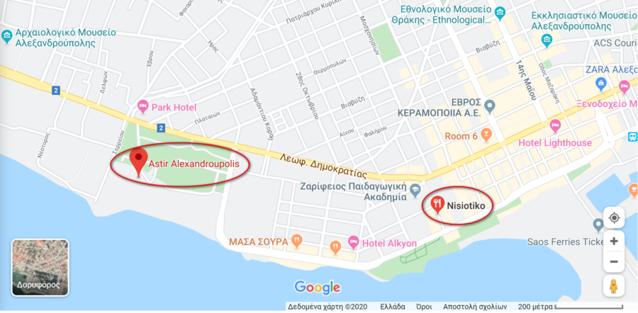 map alexandroupoli