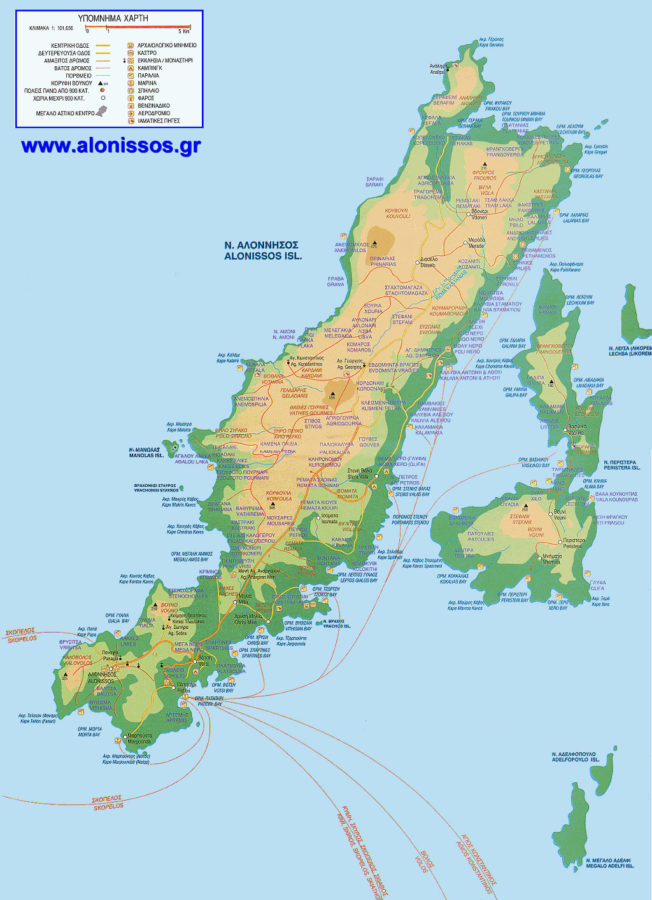 map alonnisos