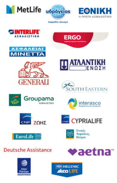 asfalistikes etaireies list